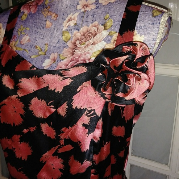 Rockabilly Sexy Silk Dress EUC - Picture 2 of 8